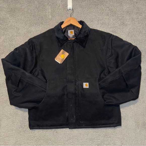 Carhartt Other - New! Carhartt Traditional Jacket Arctic Quilt Lined Mens Size Large J002 BLK NWT